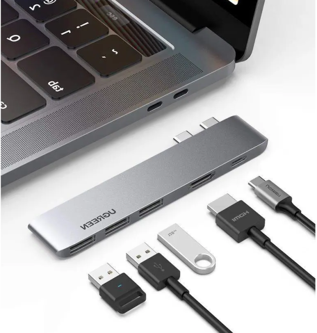 USB-Хаб UGREEN CM251 Dual USB-C To HDMI+3*USB 3.0 A+Type C Female Converter Одесса - изображение 7