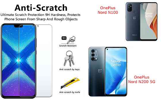 Захисне скло NeoGlass для OnePlus Nord N100, Nord N200 5G – надпрозоре та стійке Київ