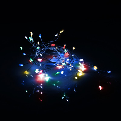 Гірлянда YES! Fun Кластер на мідному дроті 50 LED Різнокольорова 1 м Статична Батарейки (975019) Вінниця - фото 3