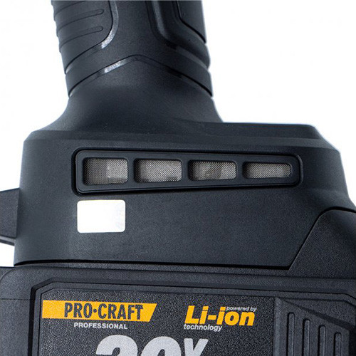 Акумуляторна болгарка Procraft PGA-20 – безщіткова, 125 мм, 20В, 4А·год, 2 АКБ, гарантія 36 міс Львів - фото 7