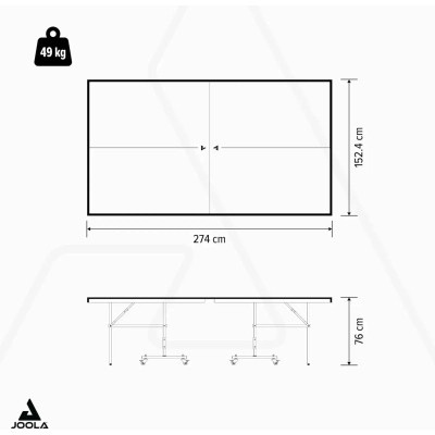 Тенісний стіл Joola Outdoor J100A Grey (11647) (931430) Вінниця - фото 7