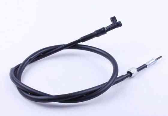 Трос спидометра L-1075 мм (верх квадрат - внутрен.резьба, низ вилка - под болт) - скутер Хонда леад Мукачево