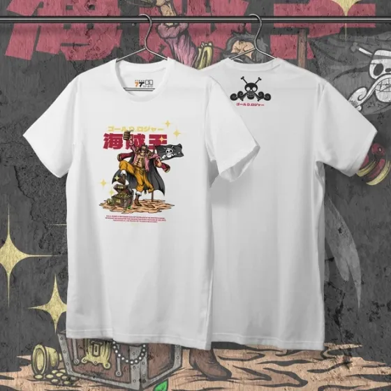 Футболка для подростка мальчика с принтом Ван Пис Gold D Roger WE Размер 160 Anime10241 Днепр