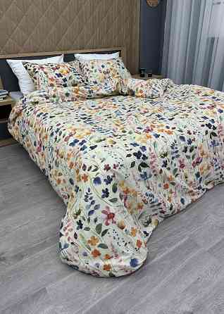 Комплект постельного белья, Decorator Bloomy Евро 200х215 с цветочным принтом (88-020) Киев