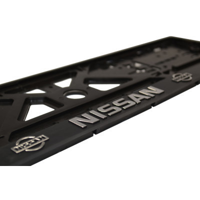 Рамка номерного знака CARLIFE пластик з об&apos;ємними літерами NISSAN (2штт) (24-013) Вінниця - фото 2