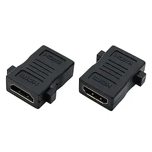 Перехідник гніздо HDMI - гніздо HDMI, під ґвинти, gold Полтава - изображение 1
