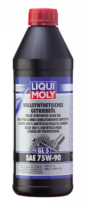 LIQUI MOLY 1414 Vollsynthetisches Hypoid-Getriebeöl SAE 75W-90 GL5 — Повністю синтетична гіпоїдна трансмісійна олива SAE 75W-90 GL Ковель - фото 1