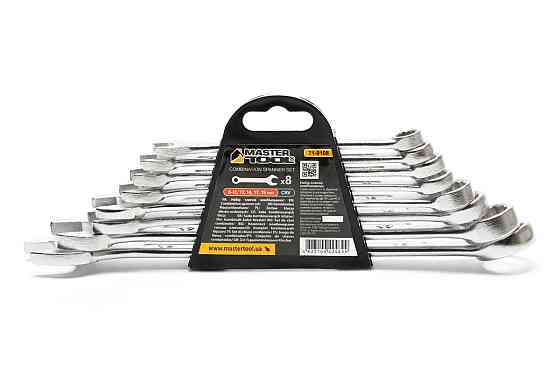 MASTERTOOL Ключі комбіновані MASTERTOOL MATT FINISH набір 8 шт (8/9/10/11/13/14/17/19 мм) CrV s Київ