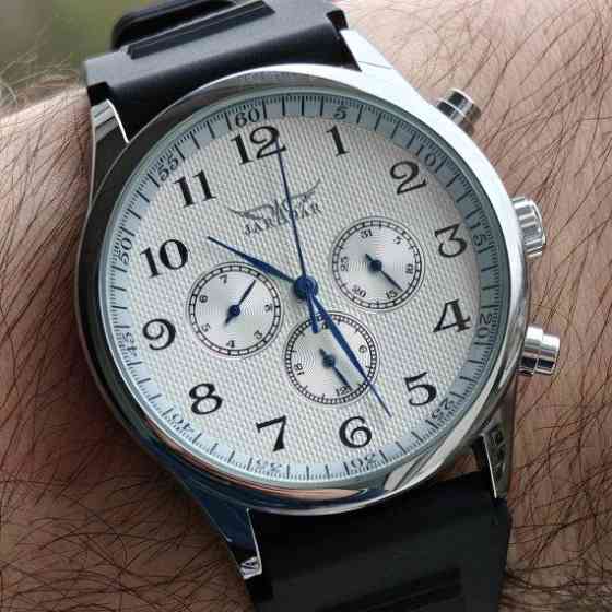 Годинник чоловічий механічний Jaragar Elite White Rubber (2 ремінці) Вінниця