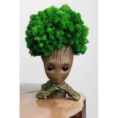 Кашпо горщик зі стабілізованим мохом Грут Groot G3 Вінниця - фото 8