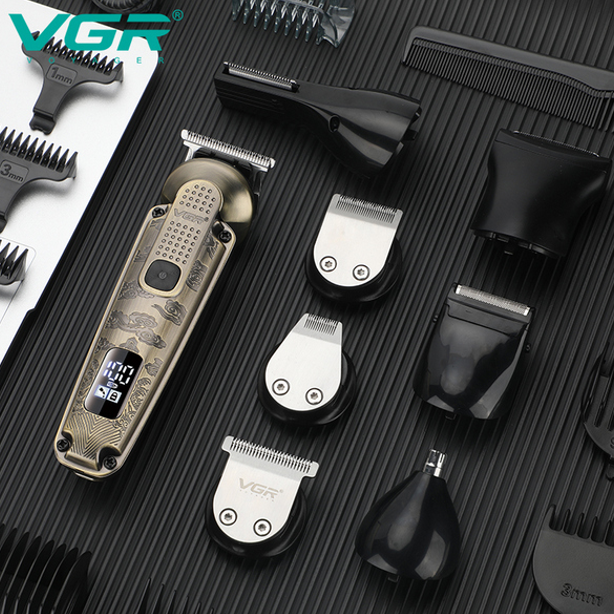 Машинка для стрижки волосся і бороди VGR V-103 Дніпро - фото 4
