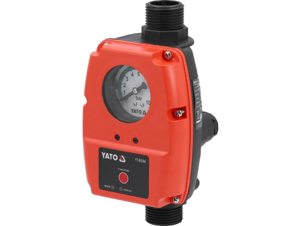 Реле тиску рідин YATO від ел. мережі 230В. макс. струм- 10А, макс./ стартовий тиск- 10/ 1-6 Bar [12] Одесса - изображение 1