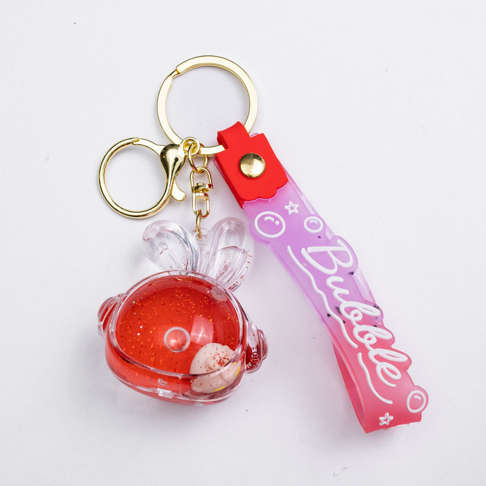 Дитячий брелок Bubble 5×5.5 (см) для ключів, на сумку і рюкзак Червоний HP-55-32R Київ - фото 1