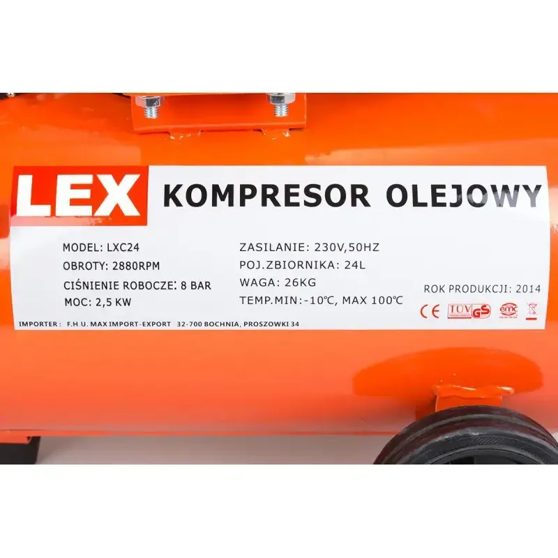 Компресор LEX LXC24 2.5 кВт/24 л – Висока продуктивність 280 л/хв, Чехія Івано-Франківськ - фото 7