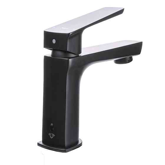 Змішувач для умивальника TOPAZ LEXI TL 21201-H57-BL на гайці,Чорний мат.,шланги TAQ-M1055,D25 Луцк