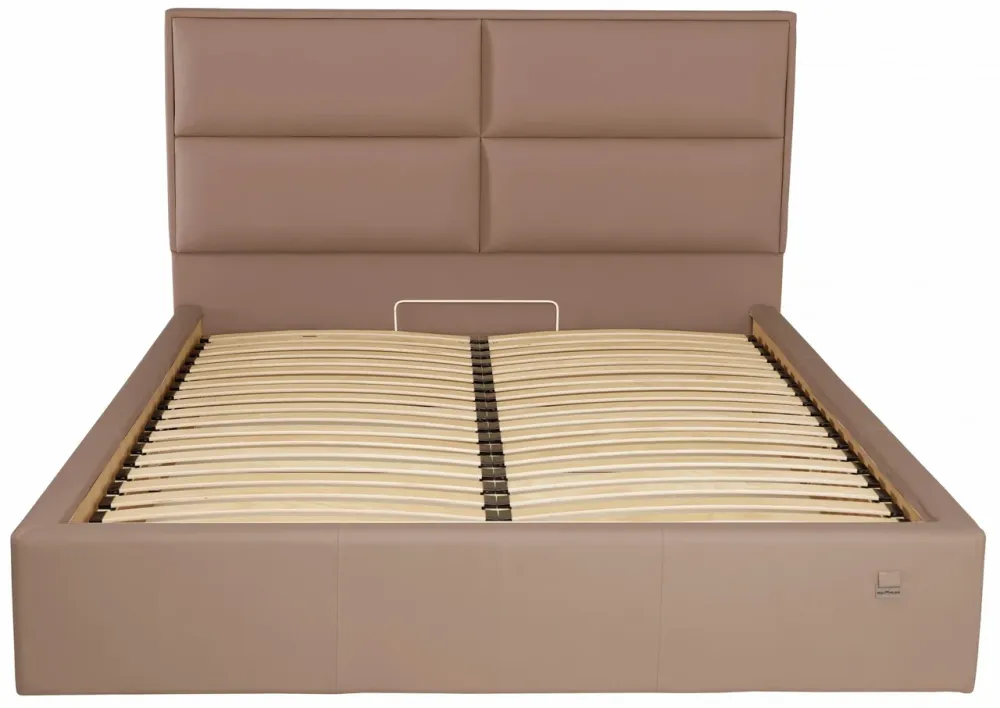 Кровать Sheffield Comfort 120 х 200 см Fly 2213 С подъемным механизмом и нишей для белья Светло-коричневый Днепр - изображение 2