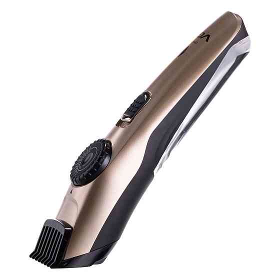 Машинка для стрижки волосся та бороди  на акумуляторі з насадками Золотистий VGR V-031 Київ