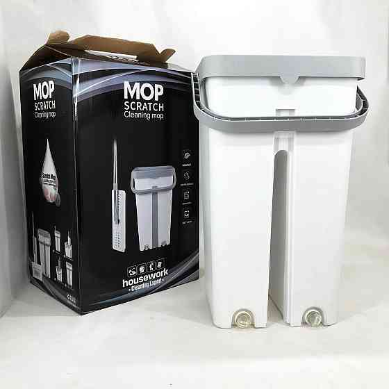 Швабра с ведром и самоотжимом Швабра лентяйка, Удобная швабра и ведро с насадками отжимом CR-79 Киев