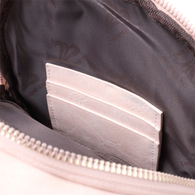 Сумка Vintage Компактна жіноча з однією лямкою через плече з гладкої екошкіри Рожева (22766) Вінниця - фото 3