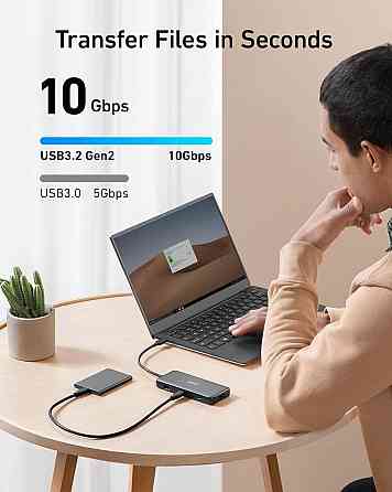 USB-хаб Anker USB-C 8-в-1 Black (A83830A2) ( 29558 ) Харків