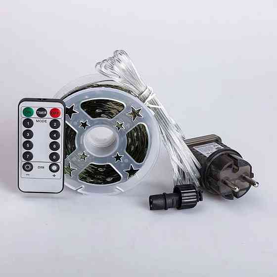 Гірлянда роса на пульті 100 метрів на 1000 led світлодіодів крапля на зеленому дроті синя 1000L100MGBL Коломия