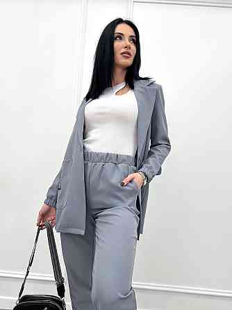 Жіночий повсякденний костюм "Altera" оптом | Батал | Розпродаж моделі Сірий, 50-52 Київ