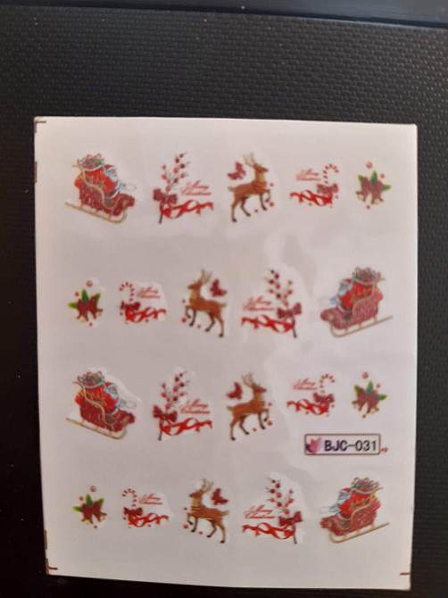 Новогодние наклейки на ногти Киев - изображение 2