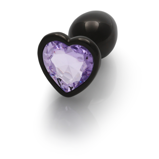 Анальна пробка - Ouch! Metal Butt Plug Small Gunmetal/Amethyst Purple Sex Aura Київ