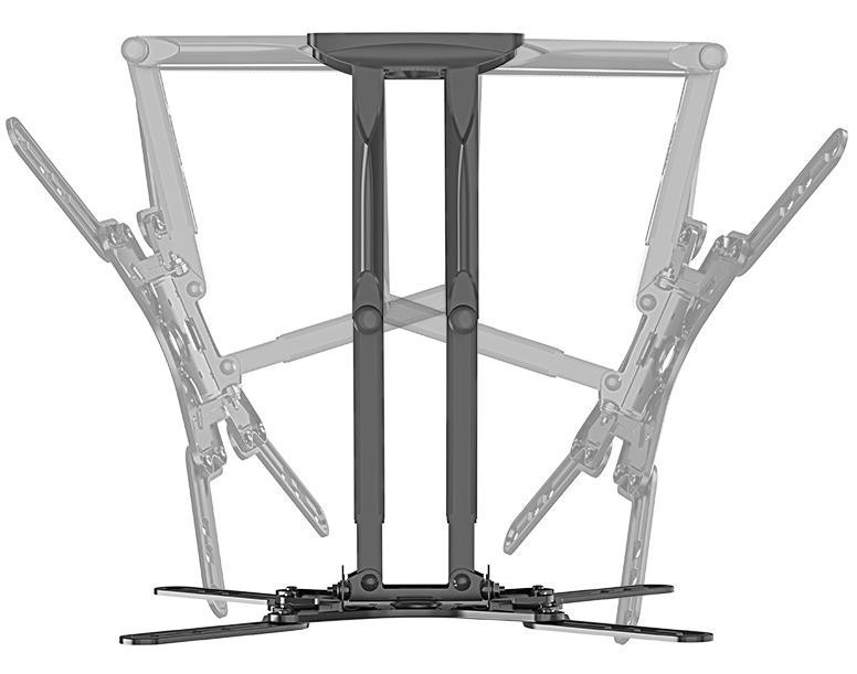 Кронштейн Gembird WM60ST01 (VESA400х400) Чорний Харьков - изображение 5