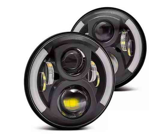 Передні лед фари Нива ВАЗ 2121, ВАЗ 2101, ГАЗ24, УАЗ. LED фари Протитуманні фари лідер Харків