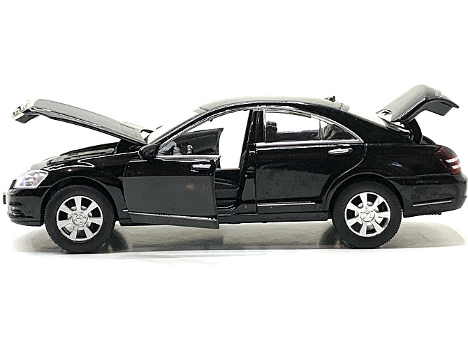 Машина Limo Toy Mercedes S Class інерційна відчиняються двері капот багажник 1:32 Чорна (AS-2705) Чернігів - фото 8