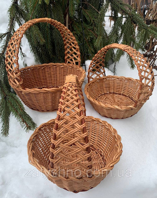 Кошик із лози на подарунки Київ - фото 5