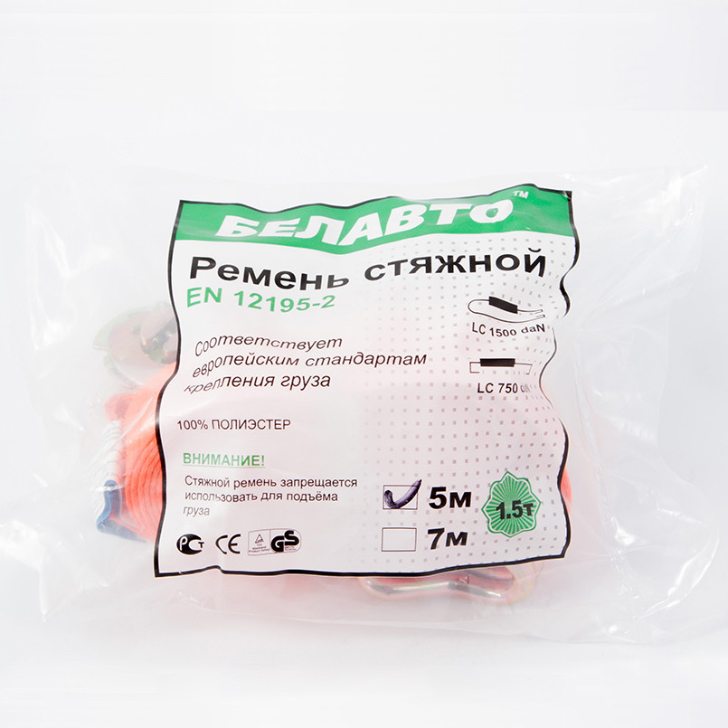 Стяжной ремень Белавто 1,5т, 5м Львов - изображение 2