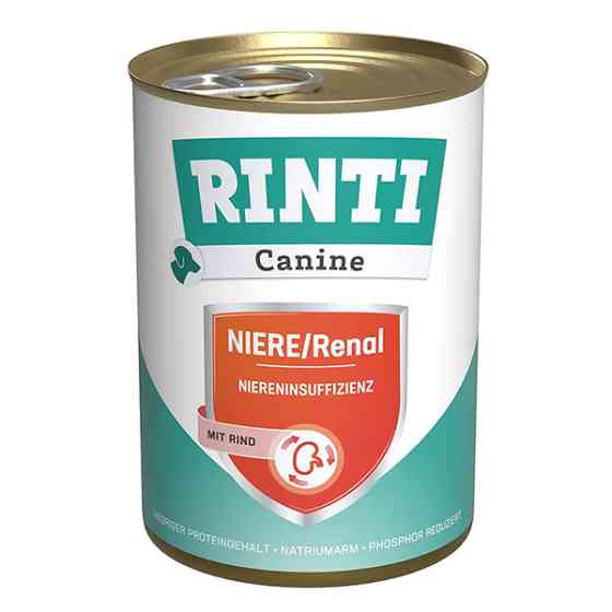 Rinti Canine Veterinary Niere/Renal mit Rind РИНТИ ВЕТЕРИНАРИ РЕНАЛ ГОВЯДИНА диетический влажный корм для собак с заболеваниями почек, банка Киев