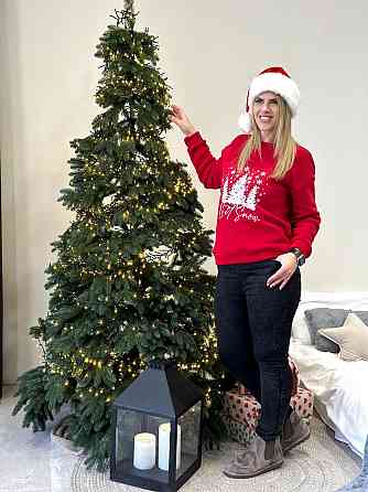 Женский свитшот с зимним принтом 