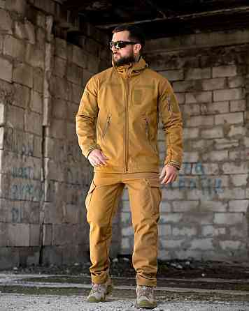 Демисезонный тактический костюм софтшел DEMENTIOZ кайот ВТ6839 Одесса