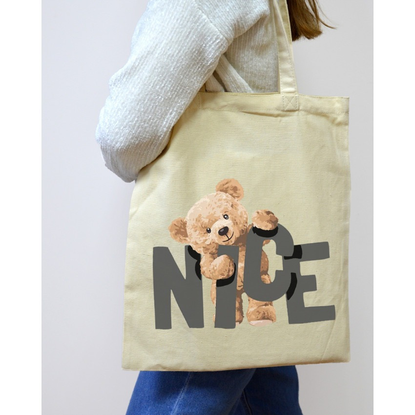 Екошопер BookOpt BK4054 Nice Teddy Bear бежевий Київ - фото 9