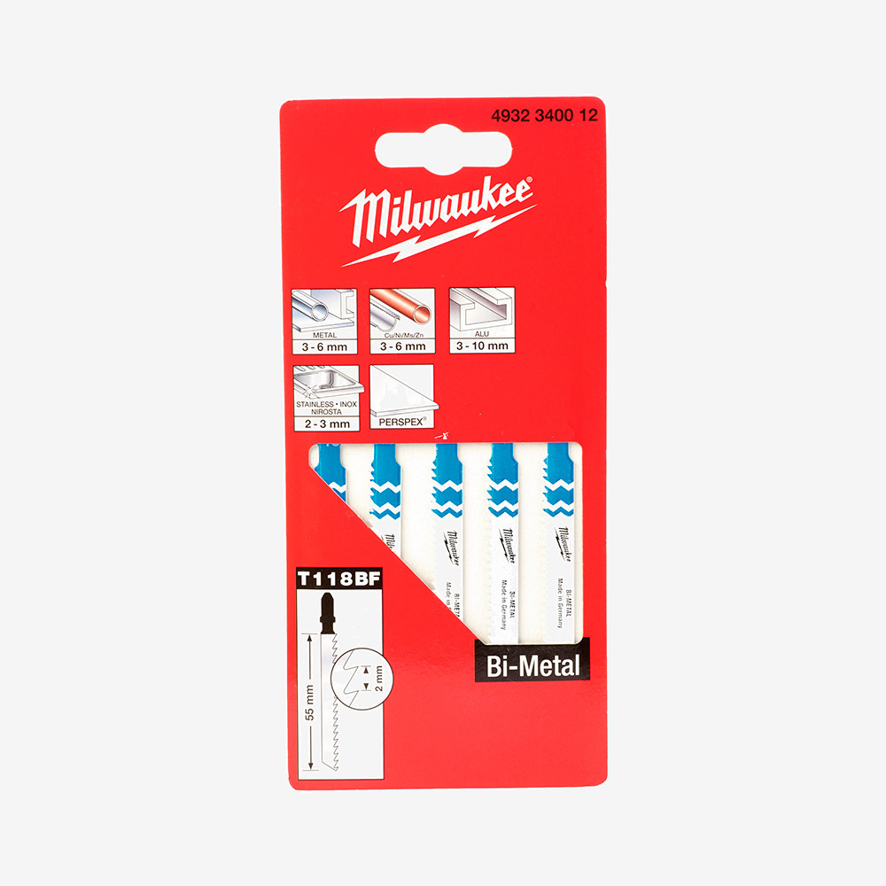 Полотна для лобзика T118BF Bi-Metal MILWAUKEE MILWAUKEE, 55/2,0мм, (5шт) Одеса - фото 2