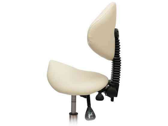 Стілець-сідло для майстра 854, 4 регулювання Бежевий Київ