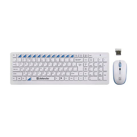 Комплект Defender Skyline 895 клавиатура+мышь (белый) Винница - изображение 6