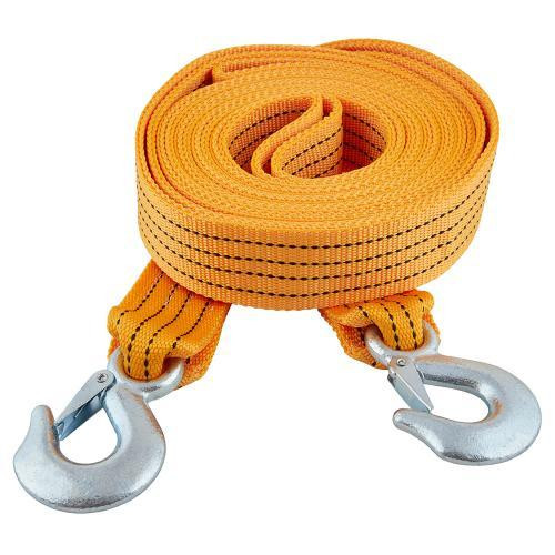 Буксирувальний трос ST206B/TP-209-5-1, 5 тонн, лента 50мм х 6м, оранжевий, 2 гачки, з сумкою Харків - фото 5