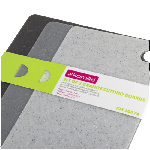 Набір дошок кухонних (3шт.: 38*29*0,15/33,5*24*0,15/29*19*0,15см) 10074 KAMILLE Житомир - фото 3