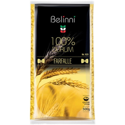 Макарони Belinni Метелики фігурні 500 г (4750020053840) Вінниця - фото 1