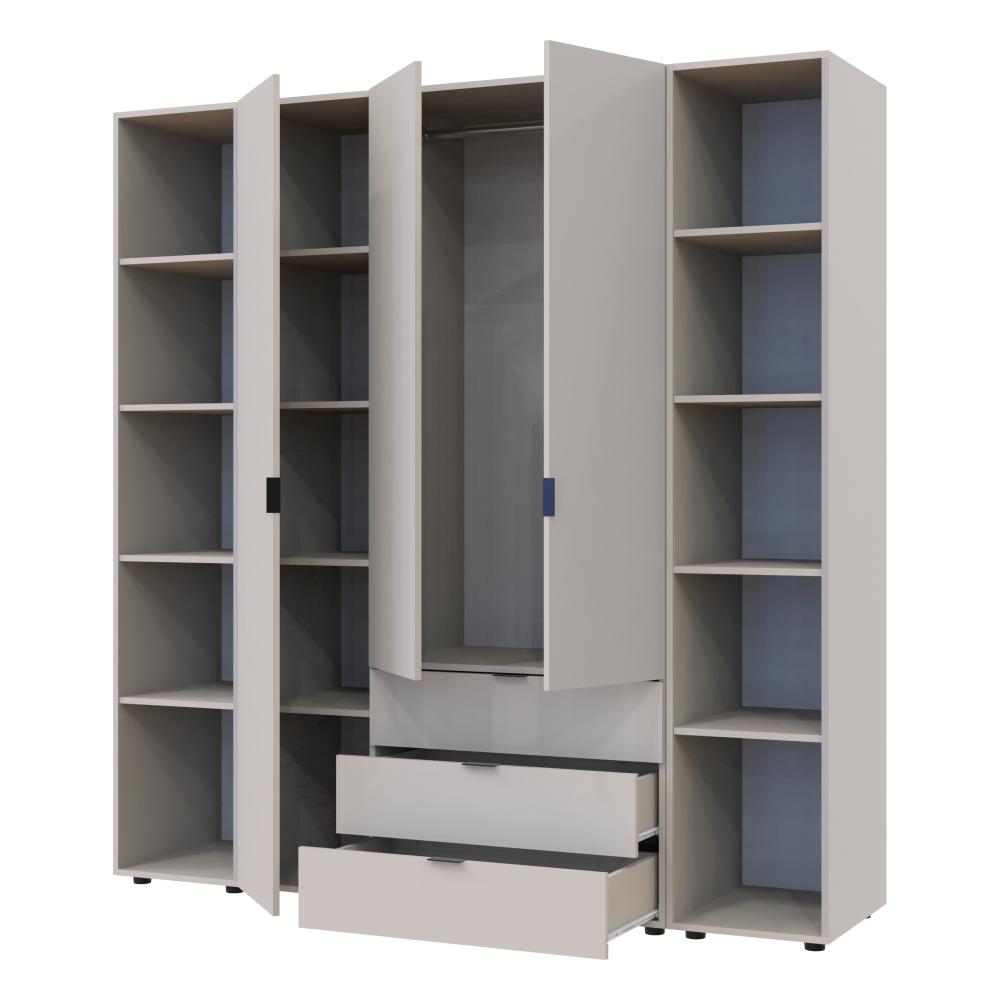 Комплект шкафов для одежды Doros Гелар (3 шт.) 192,6х49,5х203,4 см Кашемир (DRS-011246) Львов - изображение 4