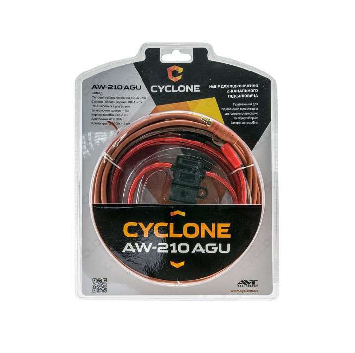 Набір для підключення 2-канального підсилювача CYCLONE AW-210 AGU Винница - изображение 1