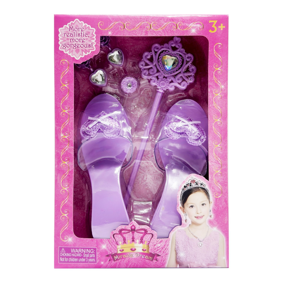 Набір аксесуарів для дівчат QS00025D1(Violet) фіолетовий, туфлі в комплекті Вінниця - фото 1