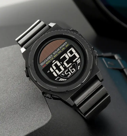Годинник чоловічий наручний на сонячній батареї Skmei 2358 solar (Чорний із чорним) Вінниця