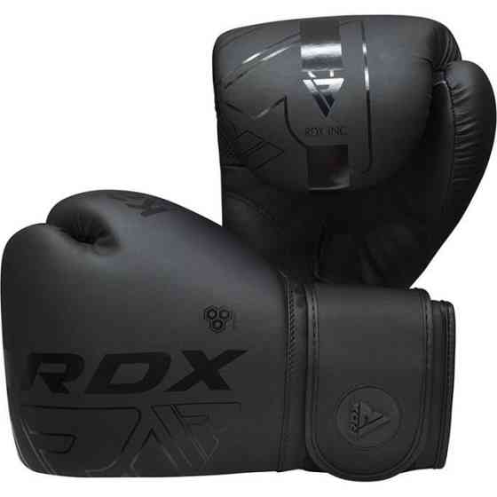 Боксерські рукавиці RDX F6 Kara Matte Black 14 унцій (капа в комплекті) Кам'янське