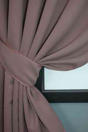 Комплект коротких штор VR-Textil Bagema Rvs № 1245ш Пудровий 130х170 см 2 шт (35-0025) Київ