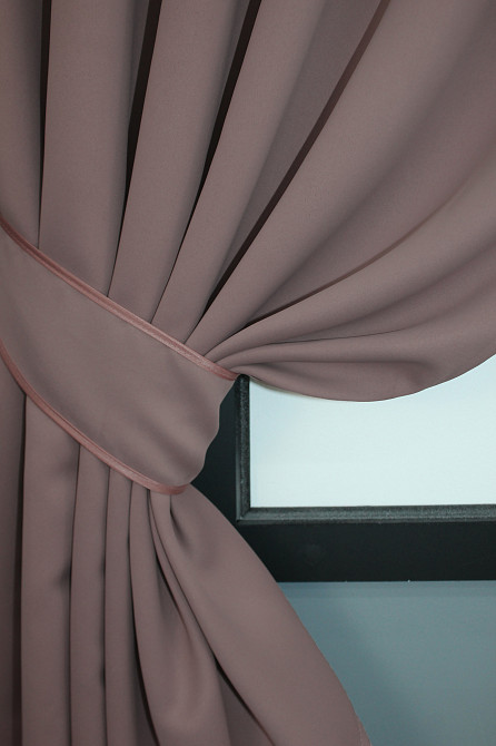 Комплект коротких штор VR-Textil Bagema Rvs № 1245ш Пудровий 130х170 см 2 шт (35-0025) Київ - фото 3